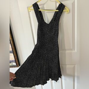 Black polkadot dress